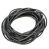 33FT PE 1/4 Inches (6 mm) Black Polyethylene Spiral Wire Wrap Tube PC Manage Cable for Car Computer Cable