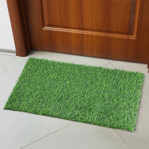 Tapis de porte d'entrée gazon synthétique extérieur résistant - 3