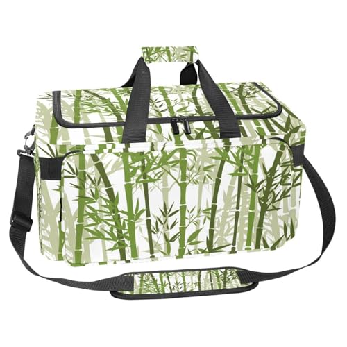 Sac de sport motif japonais floral 30L avec organiseur de bagage amovible de 48cm