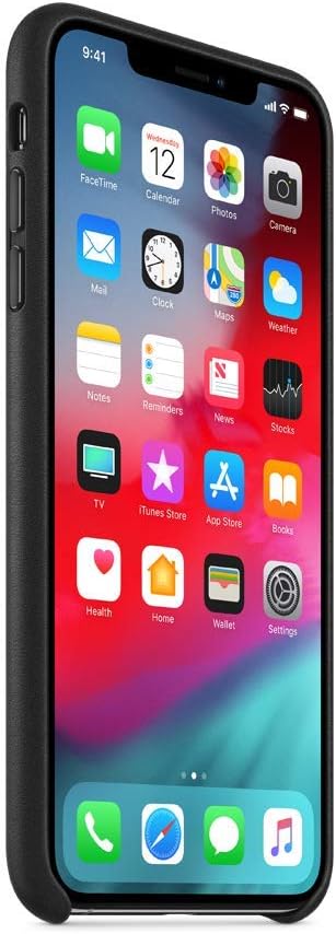 Apple iPhone Xs Max Leather Case - Black