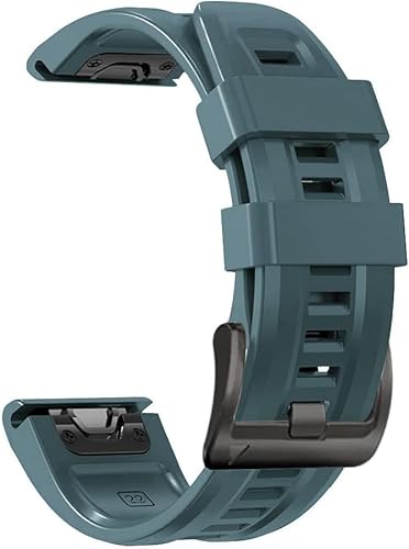 [YOCAHU] QuickFit 22 mm �o���h �����p for GARMIN(�K�[�~��) Fenix 7 Pro Solar/Approach S70 47mm/Forerunner 965 �Ή� �X�g���b�v �V���R�� �x���g �_�炩�� �h���� �K