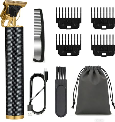 Keposon Tondeuse cheveux T-blade sans fil rechargeable professionnelle