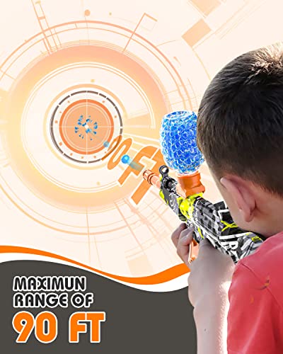 Metira 2 Set Electric Splatter Ball Toy, Full Auto Water Ball Blaster Toy With 100000 Gel Ball For Birthday, Outdoor Team Games, New Year, Daily Reward, Halloween, For Kids Ages 12+ #TOP4