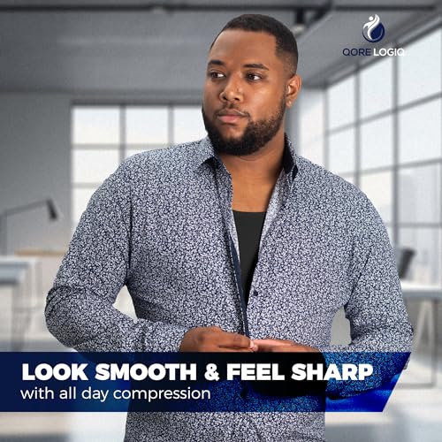 QORE LOGIQ Discounted Black and White Medium 3-Pack Compression Shirts for Men When You Purchase Together!!3