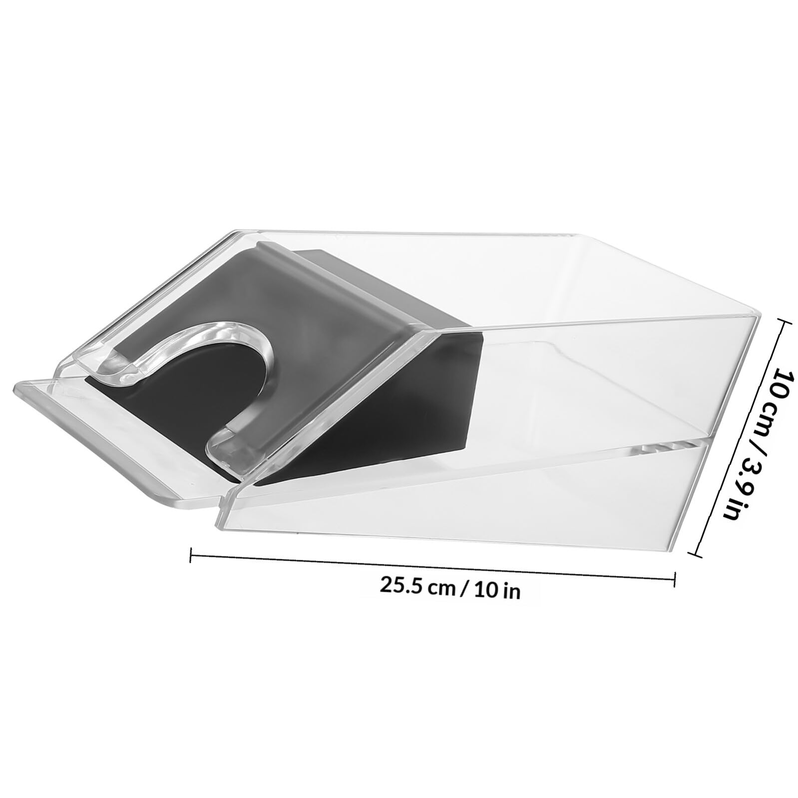 Distributeur Lisses Arrondis Bords Acrylique Robuste en Cartes de Jeux de Cartes sur Table, pour Parties de Poker et Jeux de Société