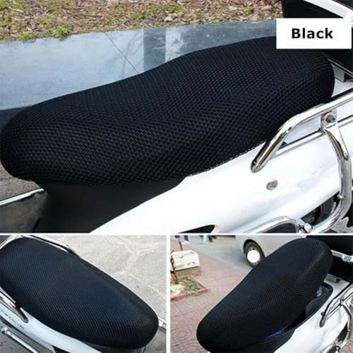 Cojín para asiento de motocicleta transpirable con aislamiento térmico y malla 6