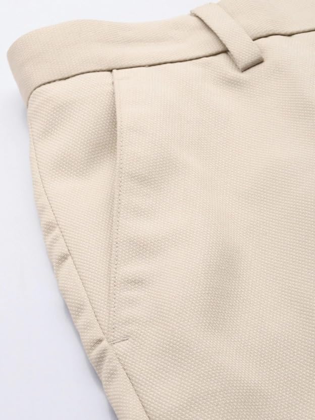 Image of MALENO Slim Fit Ankle Length Cotton Lycra Blend Formal Trouser for Men | Stretchable Ankle Length Formal Pant for Men