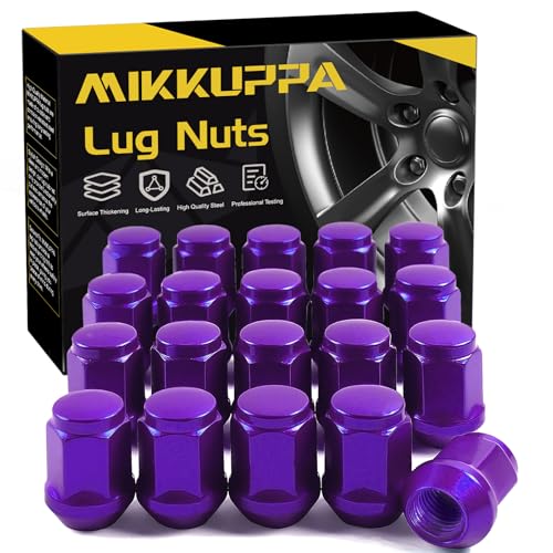MIKKUPPA M12x1.5 Purple Lug Nuts - Replacement for 2006-2020 Ford Fusion, 2000-2019 Focus, 2001-2023 Escape Aftermarket Wheel - 20pcs Closed End Lug Nuts