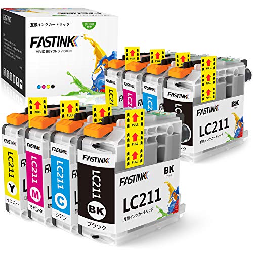 Amazon.co.jp: 【Fastink】LC211 ブラザー 互換 インク 大容量 残量
