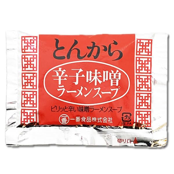 Amazon | とんから 辛子味噌ラーメンスープ 4食 お試しセット 一番食品