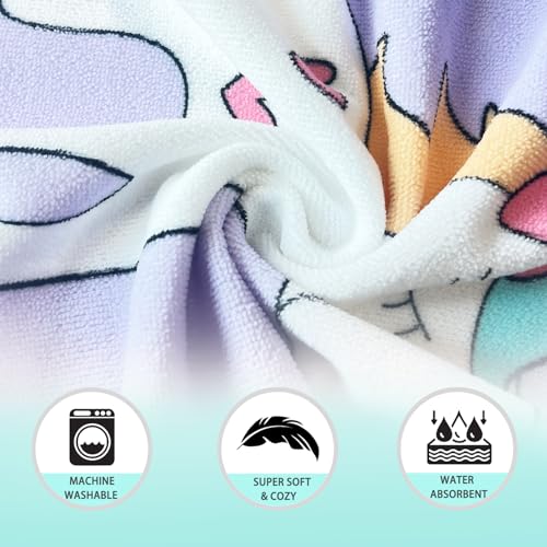Image of NovForth Kids Beach Towel for Boys Girls, Hooded Bath Towel Wrap, Toddler Pool Towel with Hood
