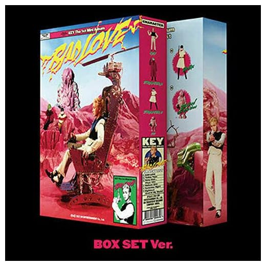 SHINEE KEY BAD LOVE 1st Mini Album [ BOX SET ] Ver. 1ea CD+1ea FOLDED POSTER+1ea Photo Book+1ea Folded Lyrics Paper+1ea Collector Cards Set+1ea Graphic Card Set+1ea Folded Poster(On Pack)