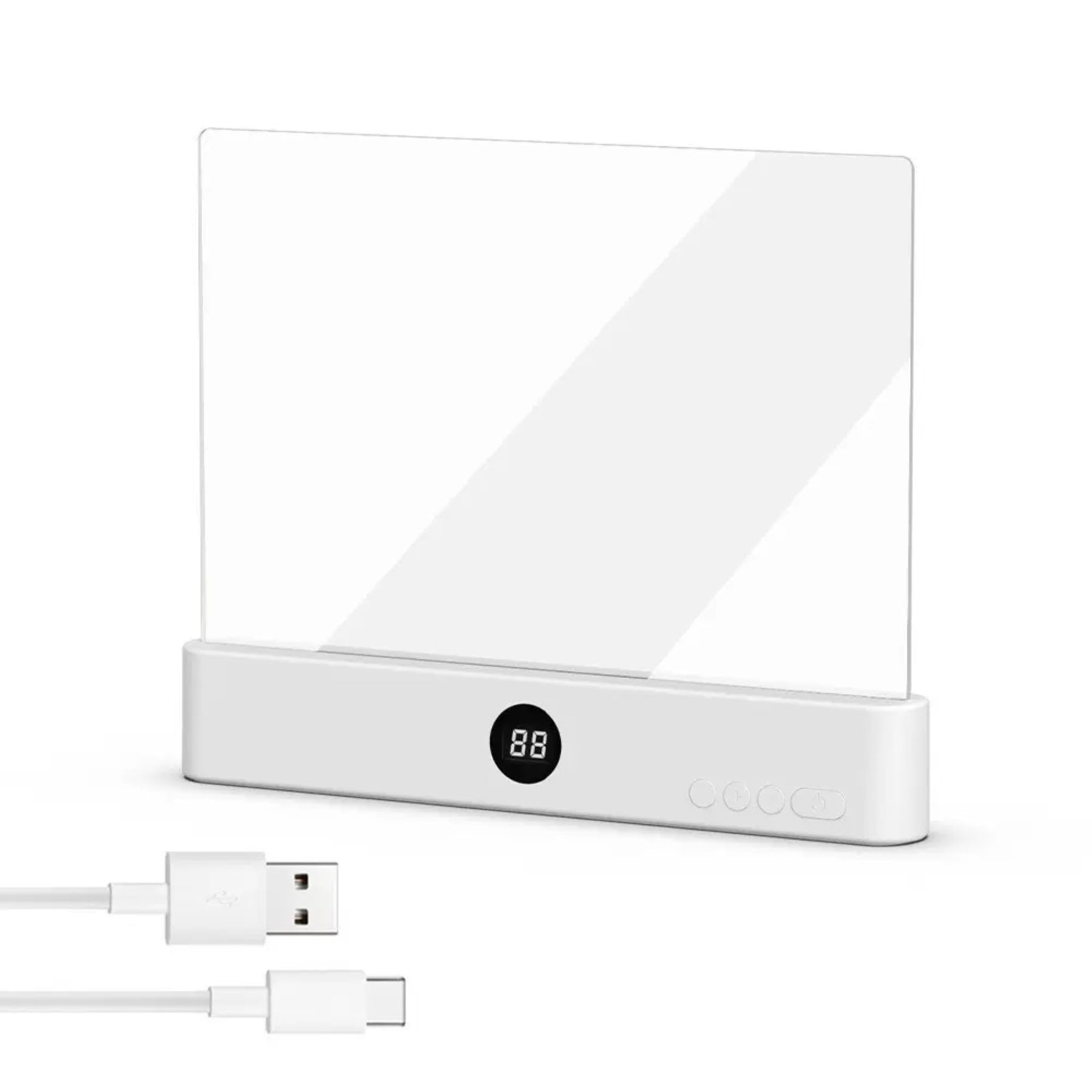 Multi-Functional Led Desk Lamp Rechargeable Clear Led Flat R