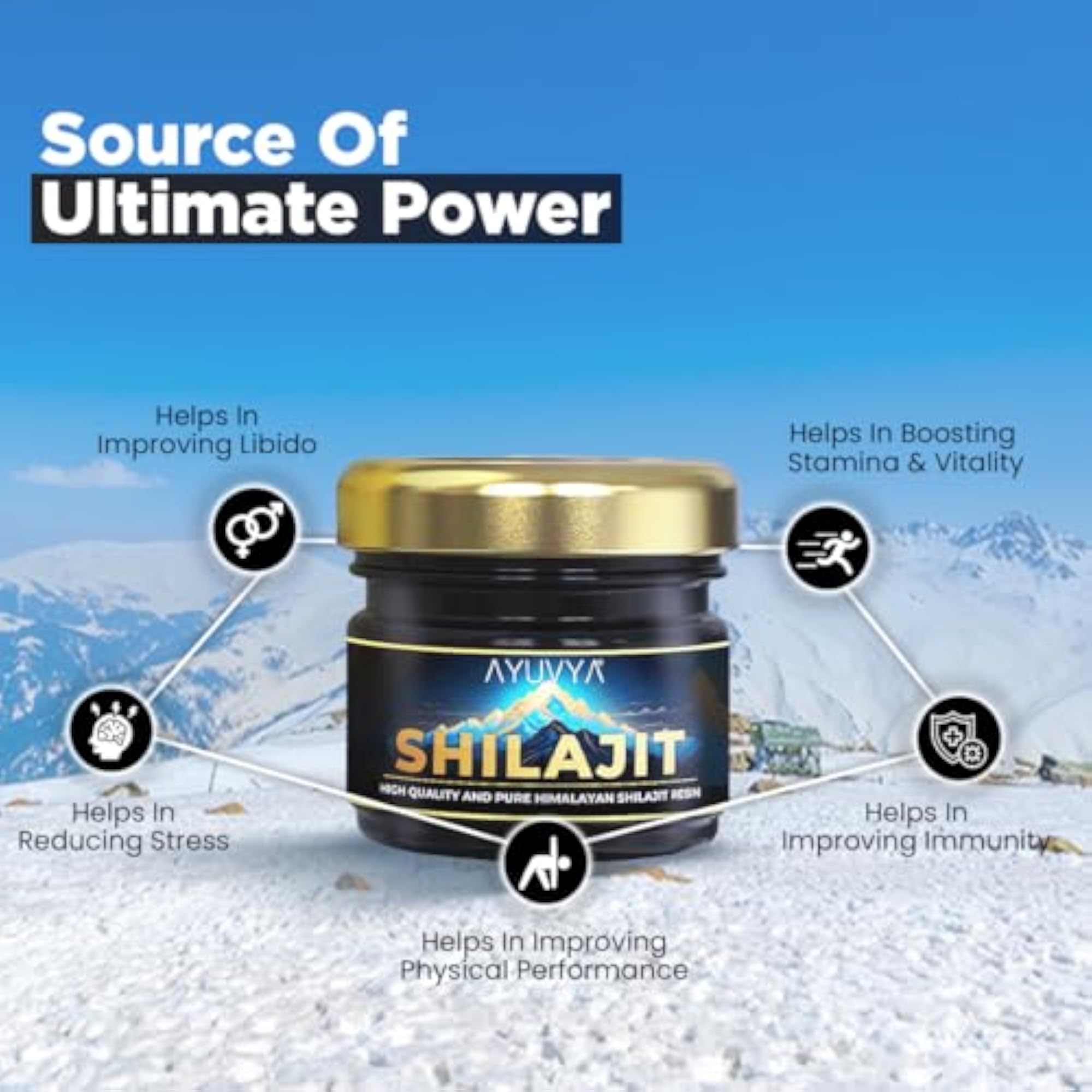 Go On & Shilajit Comb, Natural Health Supplement