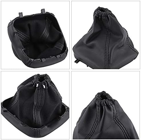 Miniatura 4 de Keenso SI-AT34003 - Funda universal para palanca de cambios de piel sintética, repuesto para Transit MK7, color negro