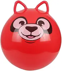 Bola Pula Pula Inflável Infantil com Alça – Brinquedo Educativo e Seguro para Coordenação Motora e Equilíbrio (Vermelho, Grande)