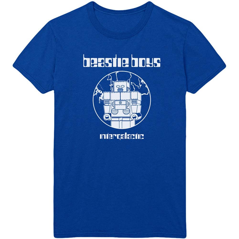 Beastie Boys Mens Tshirt -L- Intergalactic Blue