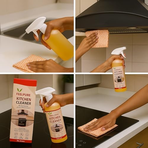 Image of Kitchen Cleaner - 500 ml | Instantly removes Tough Greases, No stains or residue | Cleans in 60 seconds | Maximum cleaning power | Suitable for Counter Tops, Stoves, Chimneys