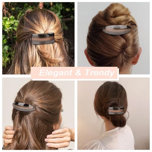Presilhas de cabelo femininas 2 pacotes de grampos de cabelo franceses presilhas de cabelo para meni