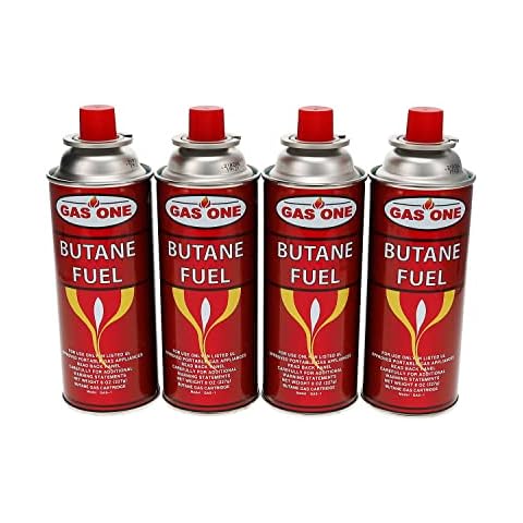 GasOne Butane Fuel Canister, 4 Pack (New Version) Cover