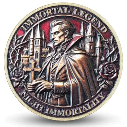 Vampire Gothic Challenge Coin Dark Fantasy Collectible Token