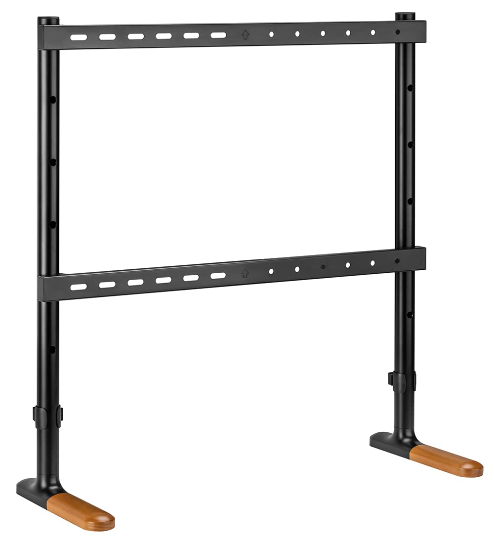 mywall Supporto TV HT26L, supporto TV per schermi 49-75 pollici, supporto per TV con effetto legno e cuscinetti antiscivolo, supporto universale per TV con carico fino a 40 kg