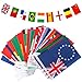 jijAcraft 50 Countries String Flag, 41 ft Flags of the World for Olympic Decorations, International Flags Pennant Banner for Bars, Sports Clubs, School Classroom, Garden （8.2