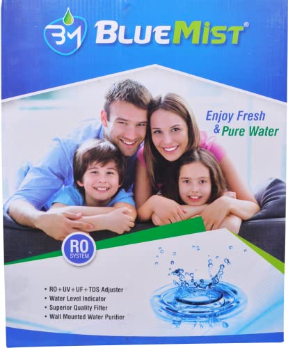 Image of BLUEMIST 12 L Premium black Copper RO Water Purifier | RO+UV+UF+TDS Control | Purified Water with Goodness of Copper (Copper RO Water Purifier) | Colour White