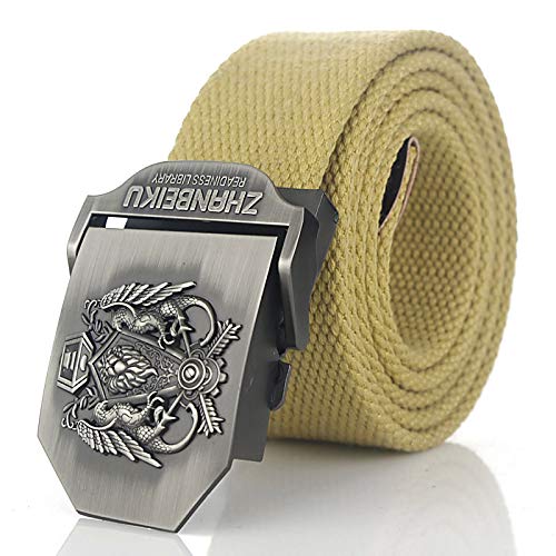 Ceinture extensible tactique tressée jaune pour style militaire