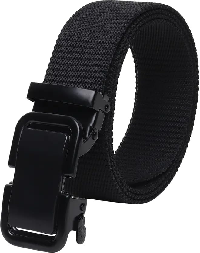 Tactical Belt, Black, Nylon Webbing, Magnetic Quick Release Buckle, Adjustable Military Style-image-34