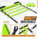 Yes4All Agility Ladder – Adjustable Speed & Agility Training Equipment for All Ages – Durable, Portable, Multiple Combo Sets Available - Image 3