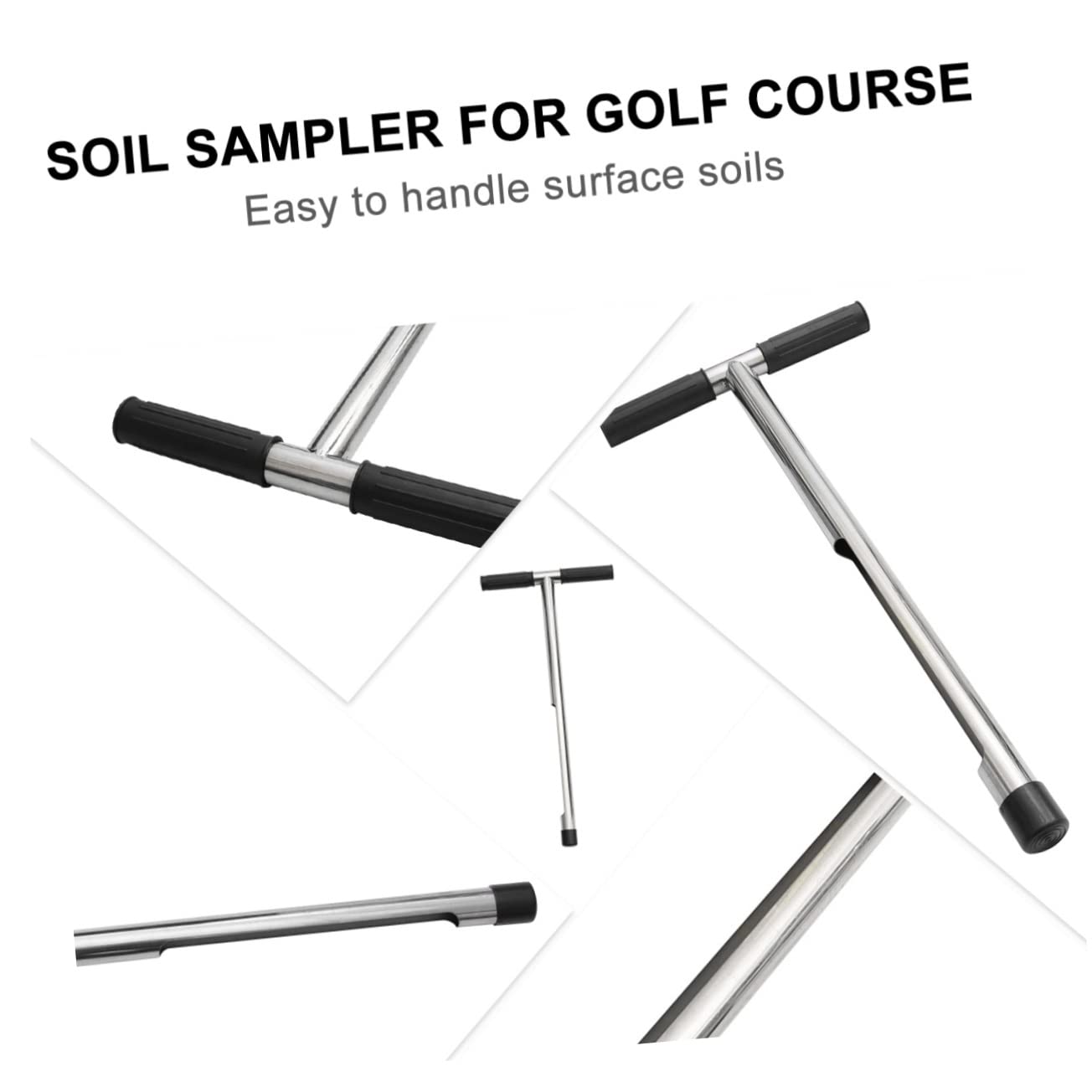 Toddmomy Outil De Prélèvement De Sol Pour Extérieur Échantillonneur Métal Léger Pour Analyse De