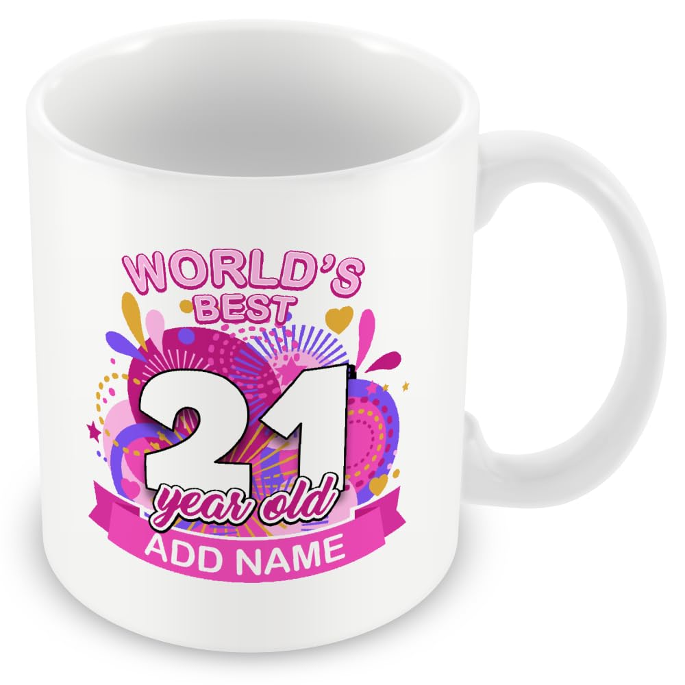 21st Birthday Gifts for Women – World's Best 21 Year Old Mug for Daughter — image 1