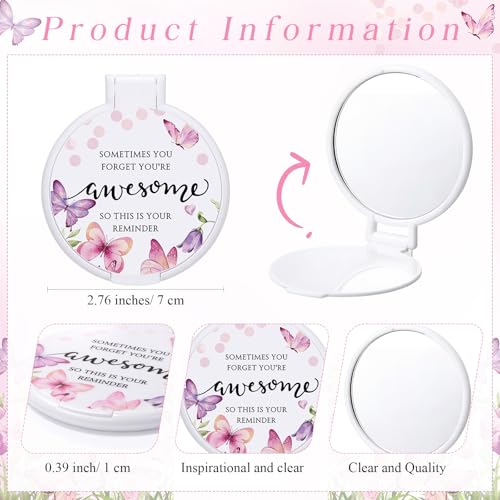 Set de 25 espejos compactos inspiradores para mujer miniatura 2