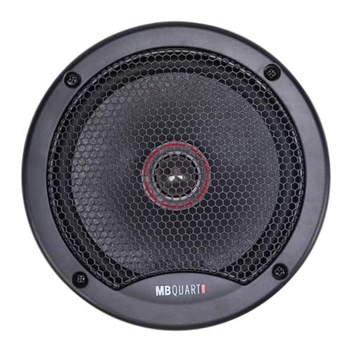 MB Quart PS1-216 Premium 6.5\" Car Speakers - 240W, 2-Way Component, 4 OHMS, with Grills, Superior Bass & Clear Highs for an Unmatched Audio Experience in Your Vehicle