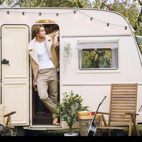 WUSJCOF Kederleisten Haken 10 Stück, S Förmige Camping Haken für Kederschiene, Wohnwagen Zubehör, Markisenhaken für Lichterketten, Wohnmobil Innen- und Außendekoration