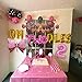 Oh Twodles Balloons Pink Second Birthday Cake Topper 2nd Banner Party Supplies Decorations Photo Prop for Girl Baby Bday