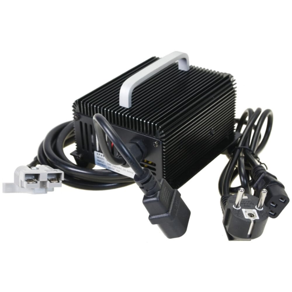 JAZGOT Caricabatterie per transpallet EPT15-LI, 10A 24V, ricambio, include spina e cavo