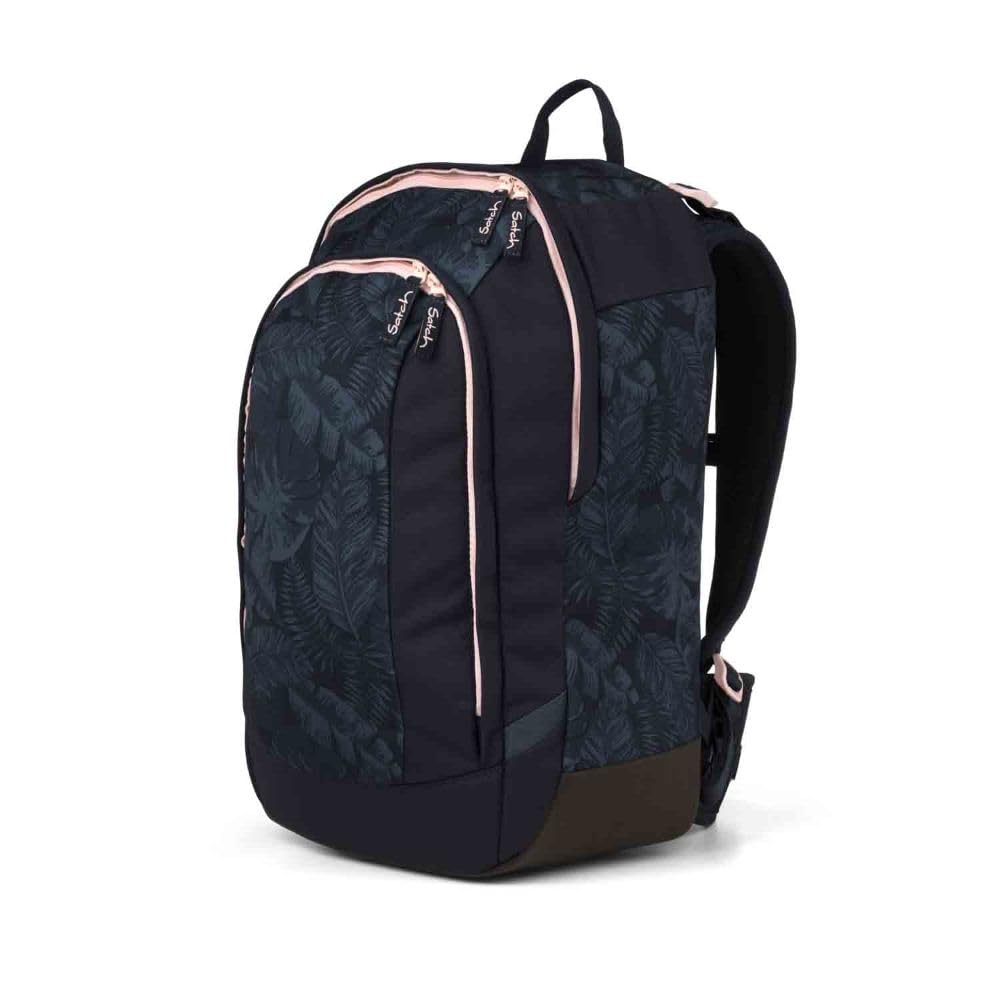 Satch Schulrucksack Set 2tlg. inkl. Schlamperbox (Midnight Jungle)
