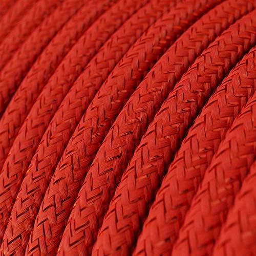 CA Creative Cables Red Glitter Covered Round Electric Cable - RL09-150ft, 3 x 18 AWG