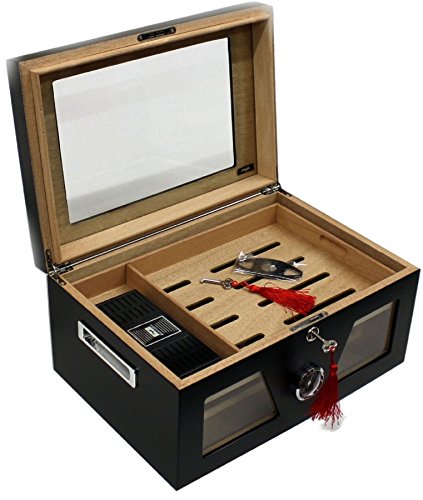 Angelo Humidor für 100 Zigarren – Zedernholz und Hygrometer