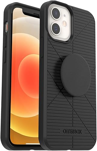Funda OtterBox + POP para Apple (Apple iPhone 12 Mini, color negro)