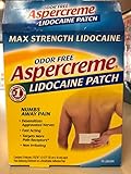 Aspercreme Lidocaine Patc Size 5ct Aspercreme Lidocaine Patch 5ct