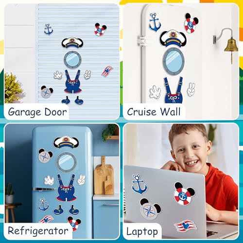 Imanes decorativos BOpusail 11 piezas tema crucero miniatura 5