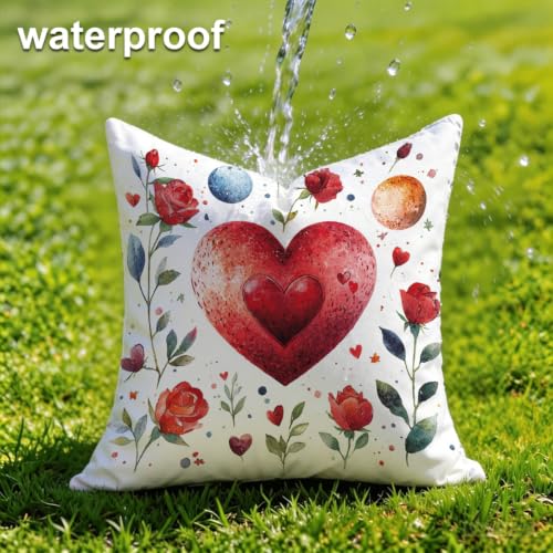 Coussin extérieur imperméable 50x50 lot de 2 lin - 8