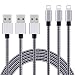 Everdigi iPhone Charger 3Pack 10ft Lightning Cable Nylon Braided Charging Syncing Cord Compatible with iPhone XS X 8 8PLUS 7 7Plus 6 6sPlus SE 5