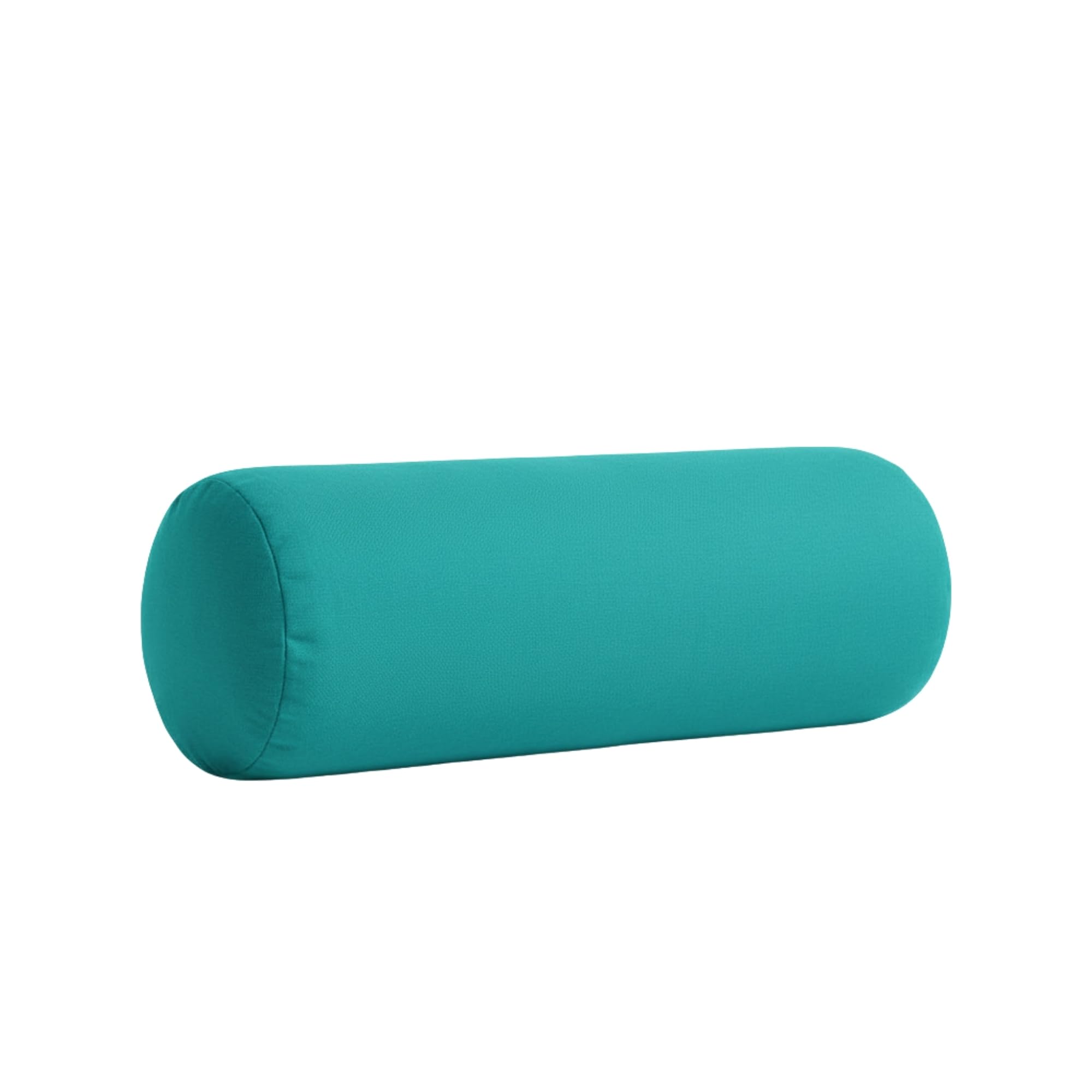 Kosiproducts Round Bolster Cushion Yoga Neck Relaxing Soft Virgin Hollow Fibre Filling Water Resistant 100% Polyester [60cmx20cm. Turquoise]