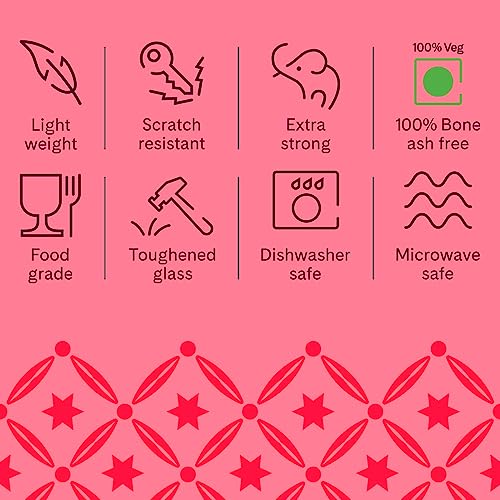 Image of Larah by BOROSIL Crescent Opalware Cup and Saucer Set of 12 pcs | Tea /Coffee Cups 90 ml | Microwave & Dishwasher Safe | Bone-Ash Free | Crockery Set Ideal for Daily Use & Gifting, White