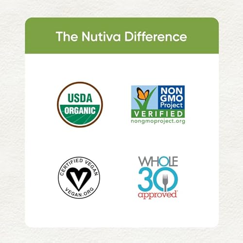Nutiva Organic Cold-Pressed Raw Hemp Seed Protein Powder, Peak Protein, 3 Pound, Usda Organic, Non-Gmo, Whole 30 Approved, Vegan, Gluten-Free & Keto, Plant Protein With Essential Amino Acids #TOP3