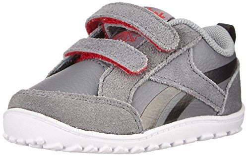 Reebok Ventureflex Chase Classic Shoe (Infant/Toddler), Shark/Black/White/Red Rush/Flat Grey,5 M US Infant